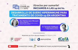 14 – DESARROLLO DE SUERO HIPERINMUNE PARA TRATAMIENTO DE COVID-19 EN ARGENTINA