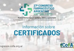 Apertura del 27º Congreso Farmacéutico Argentino Virtual 2021